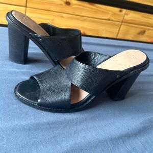 Ugg Black Leather Heels